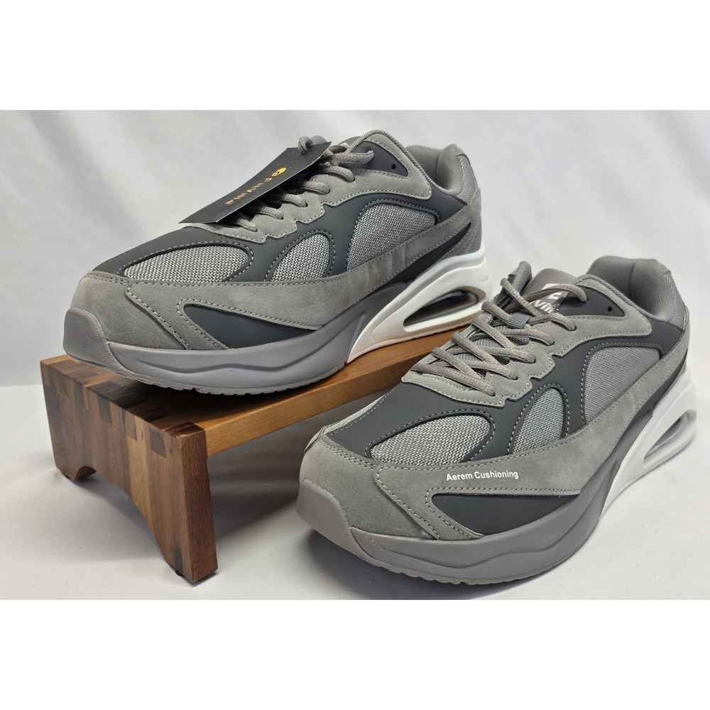 FitVille Marca Arch & Heel Support Wide EW Men's Size 12 White Gray AERAM - Picture 2 of 11